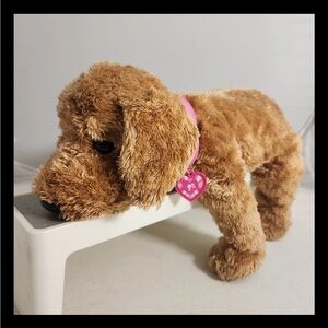 Ty Cody 100% Silk Dog Plush Golden Retriever 2002 Beanie Buddy Barbie Collar